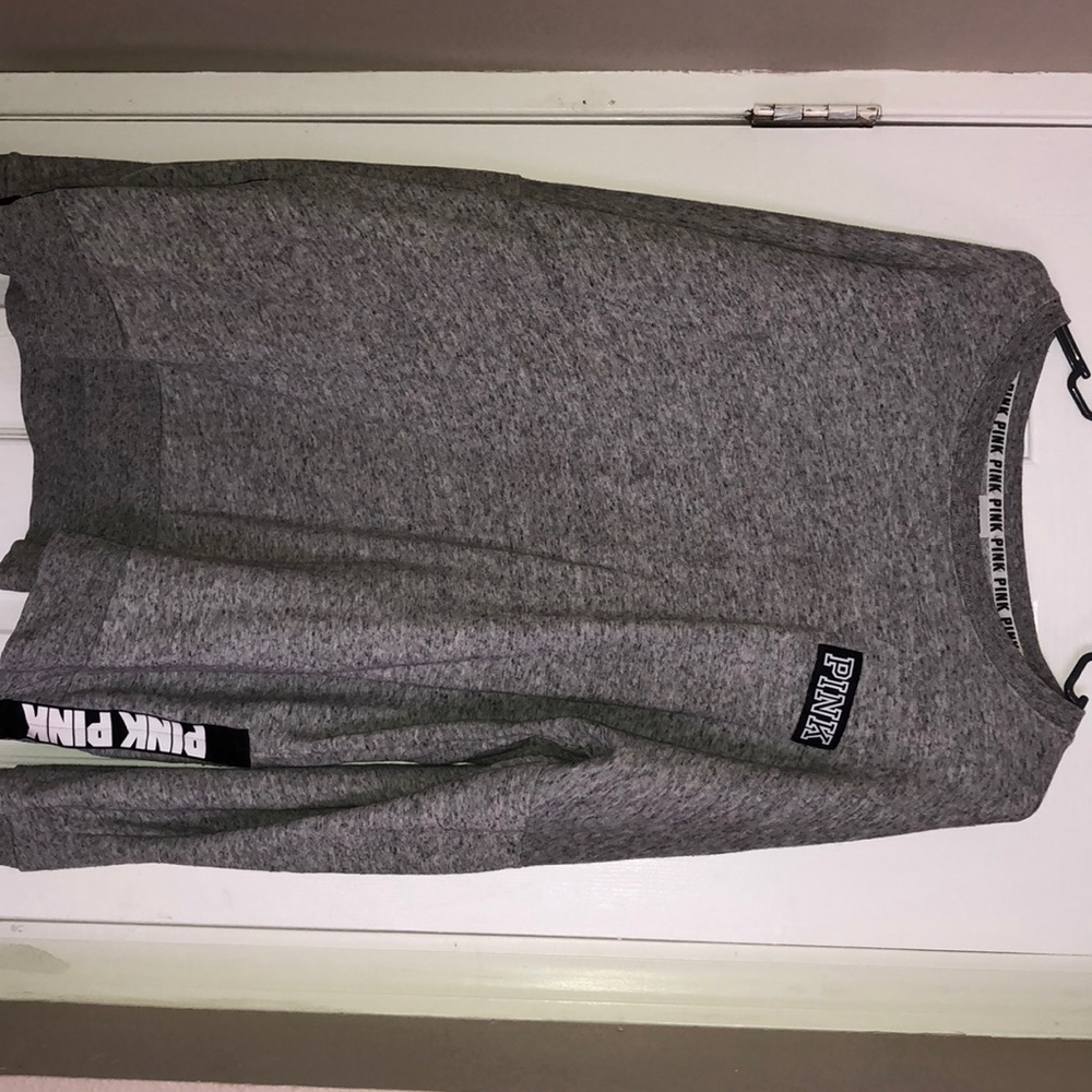 VS PINK Grey Marled Sweatshirt